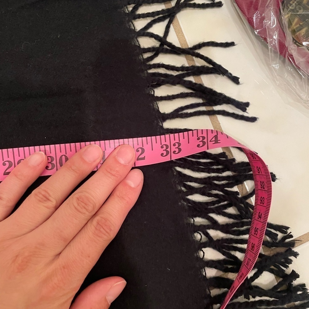 EUC Louis Vuitton Long Scarf Black And Grey Double Sided Reversible - Picture 10 of 11